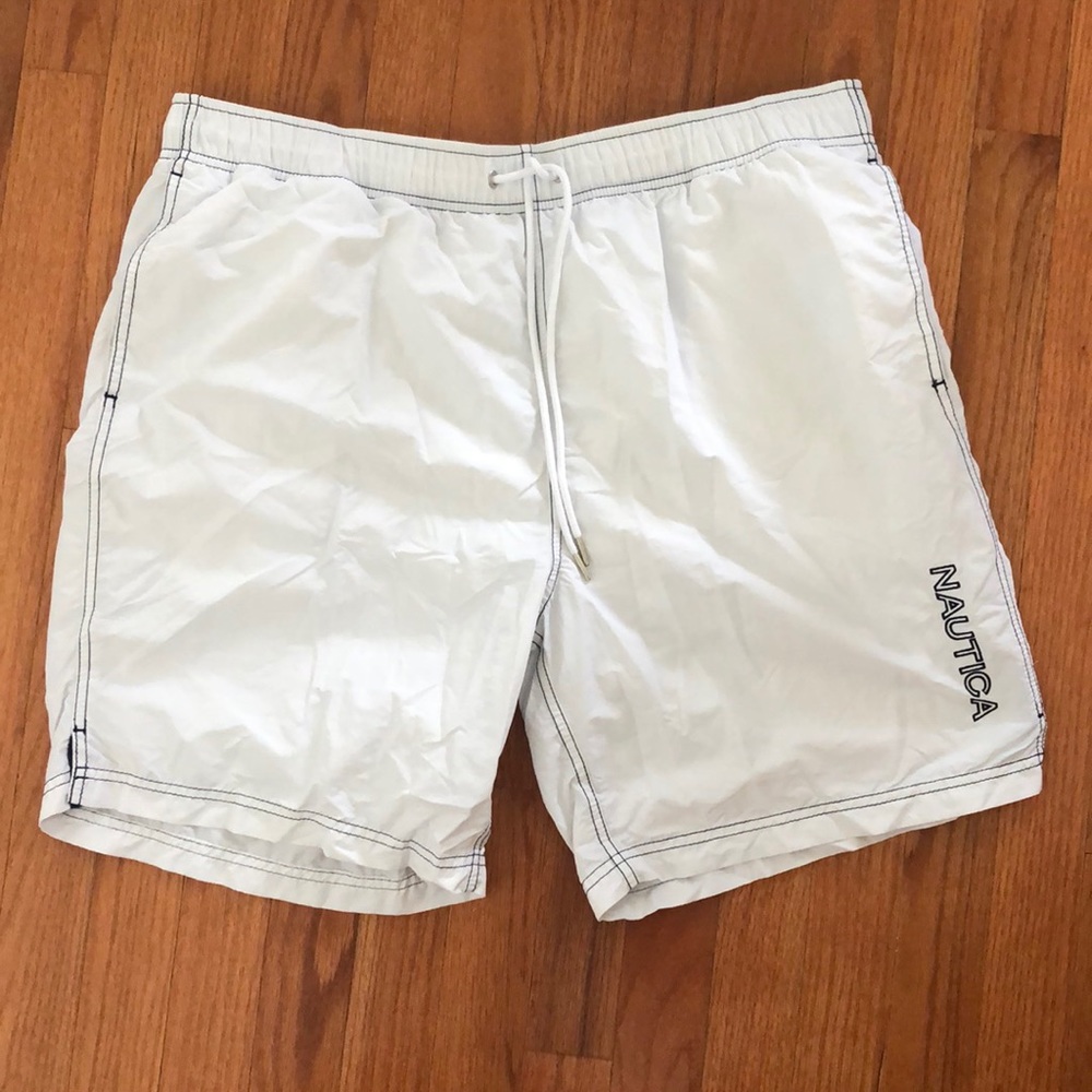 White Swim Trunks